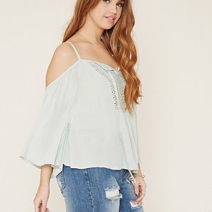 Forever 21 Plus sized 1X woven off-shoulder top